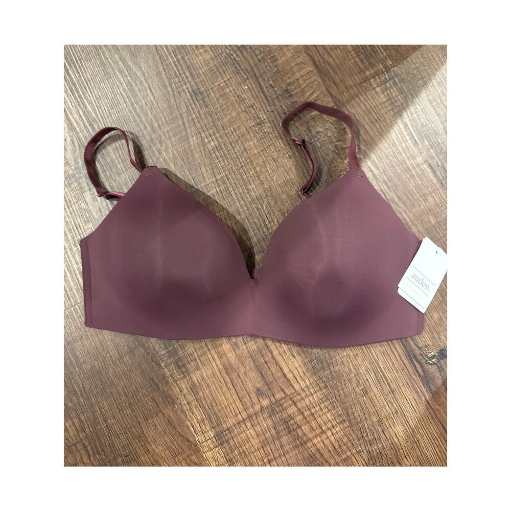 Auden The Bliss Lightly Lined Wirefree Bralette Mauve Women's Size 36D NWT